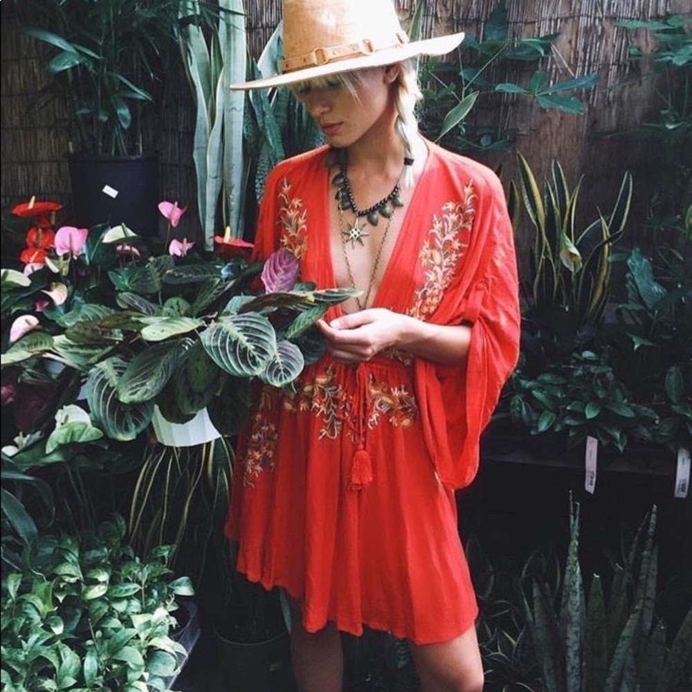 Free People Pretty Pineapple Dress